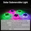 floating solar pool lights, garden landscape, dusk