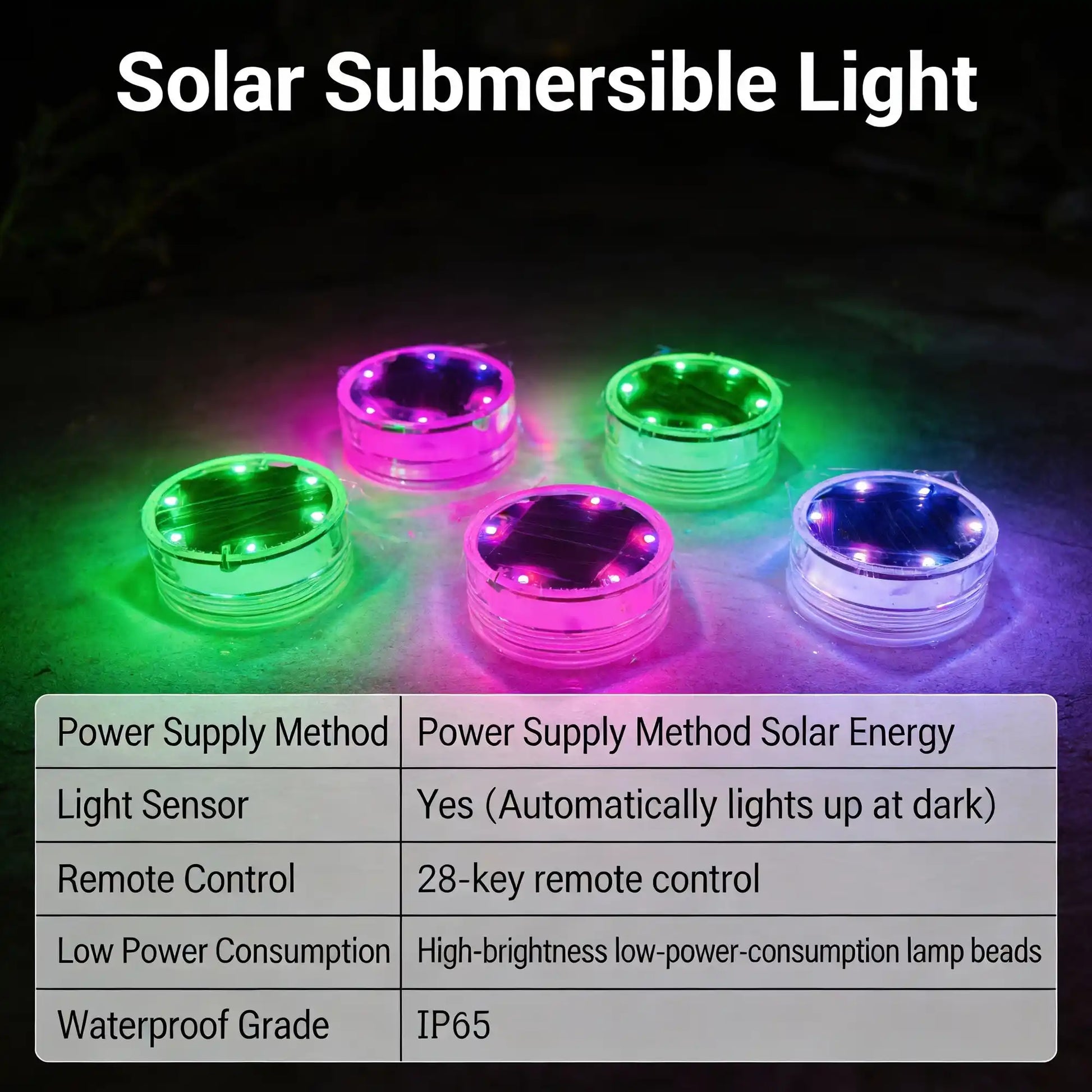 floating solar pool lights, garden landscape, dusk