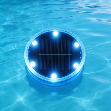floating solar pool lights, color-changing, IP68 waterproof