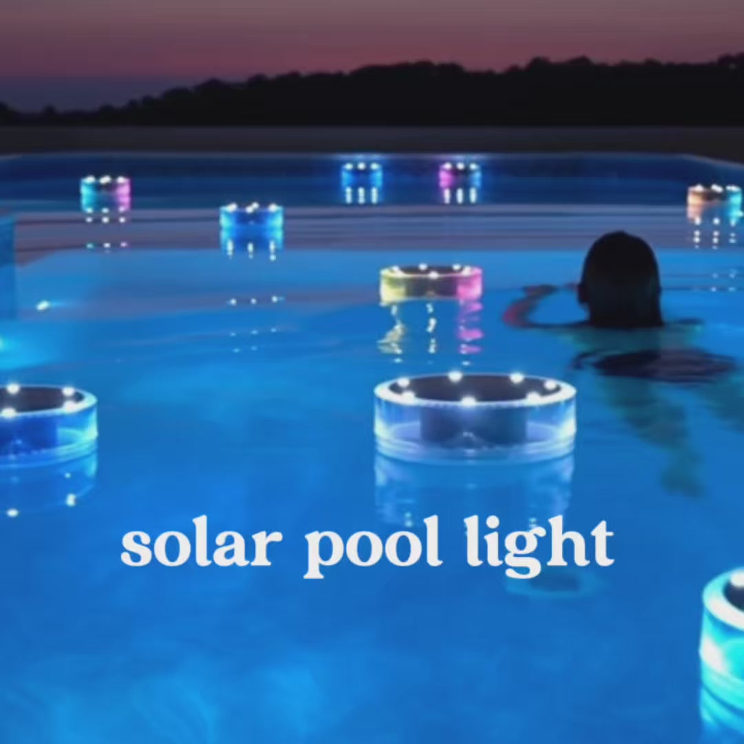 floating solar pool lights, LED color changing