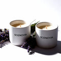 Lavender Eucalyptus Hand-poured Premium Fragrance Candle - Set of 2 by SCENOVIA