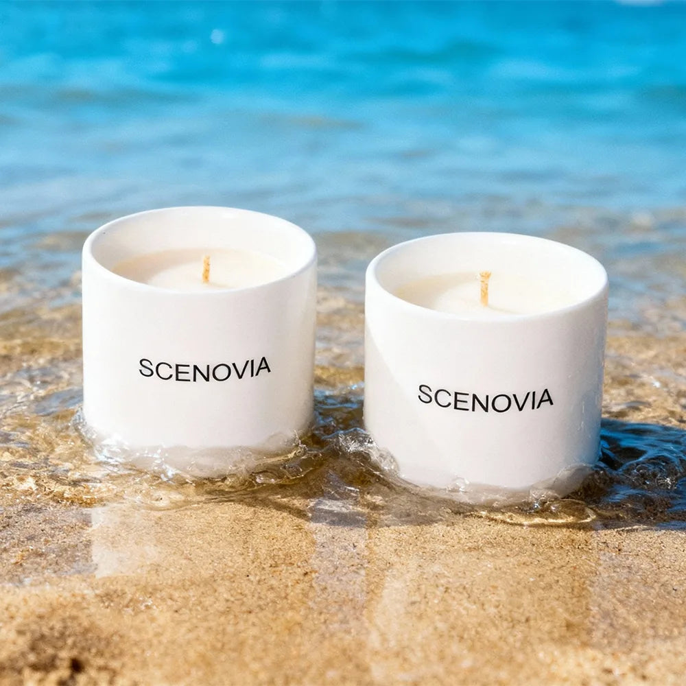 Sea Breeze 2-Piece Candle Gift Set for Home Decor - SCENOVIA