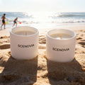 Sea Breeze Decorative Soy Wax Scented Candle Duo - SCENOVIA
