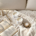 White Waiting Luxury Scented Candle Set of 2 by SCENOVIA