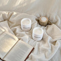 SCENOVIA White Waiting Aromatherapy Scented Candle with Essential Oils