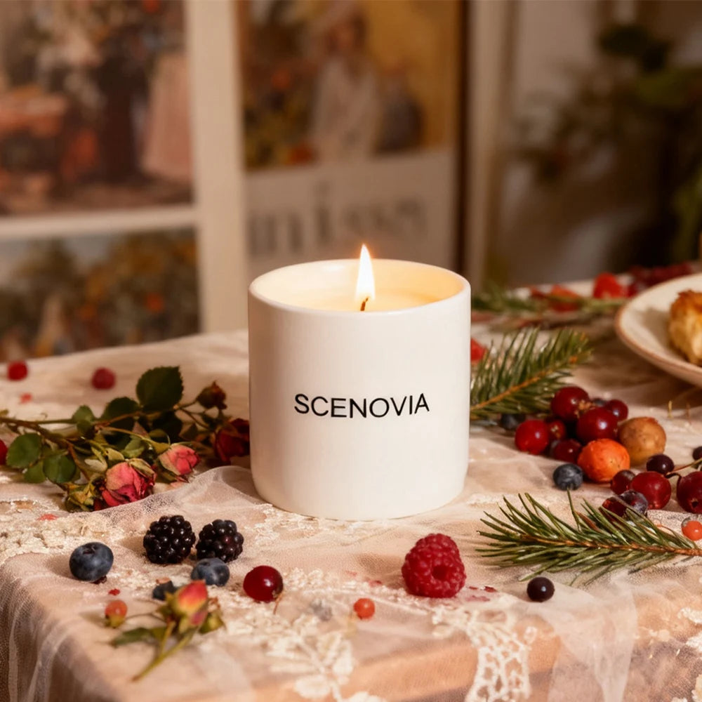Berry Rose scented candle, ingredient inspiration