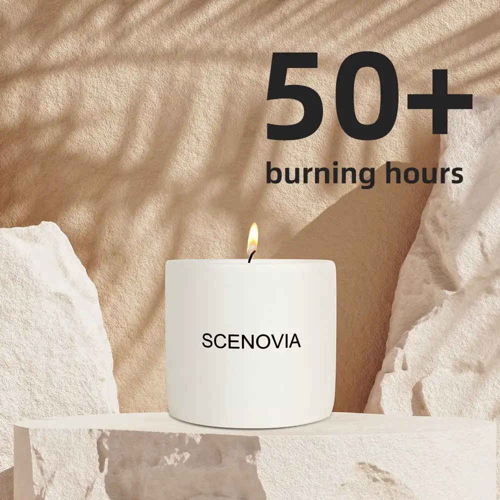 SCENOVIA  scented candle, long burning time