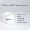 SCENOVIA scented candle, ingredient inspiration