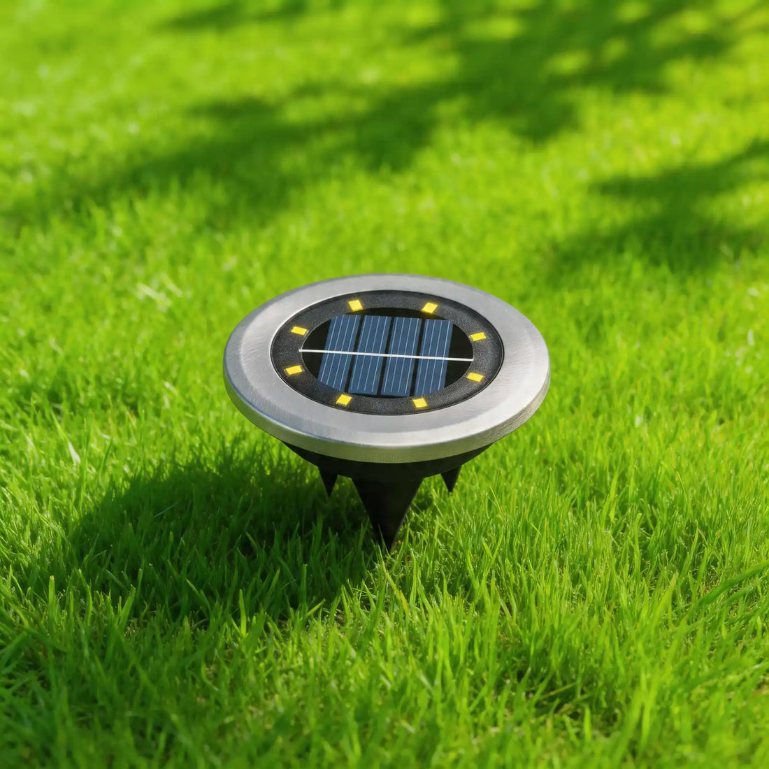 solar buried lights, in-ground, waterproof, warm white