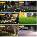 solar buried lights, Australian backyard