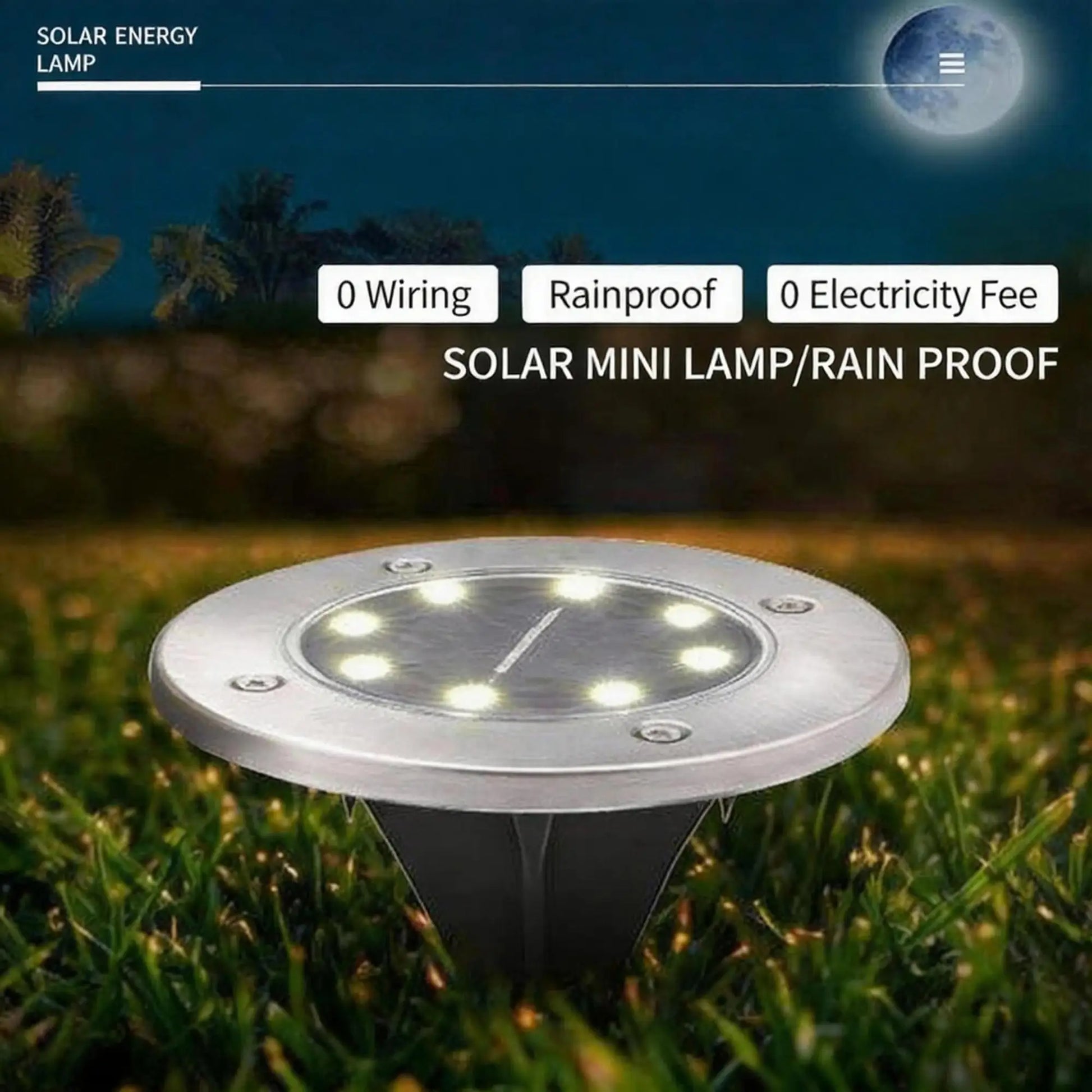 solar buried lights, stone pathway lighting