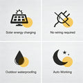 solar buried lights, backyard ambiance