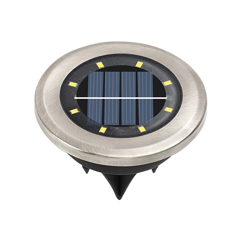 solar buried lights, poolside decor