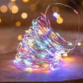 solar copper wire string lights, stone pathway lighting