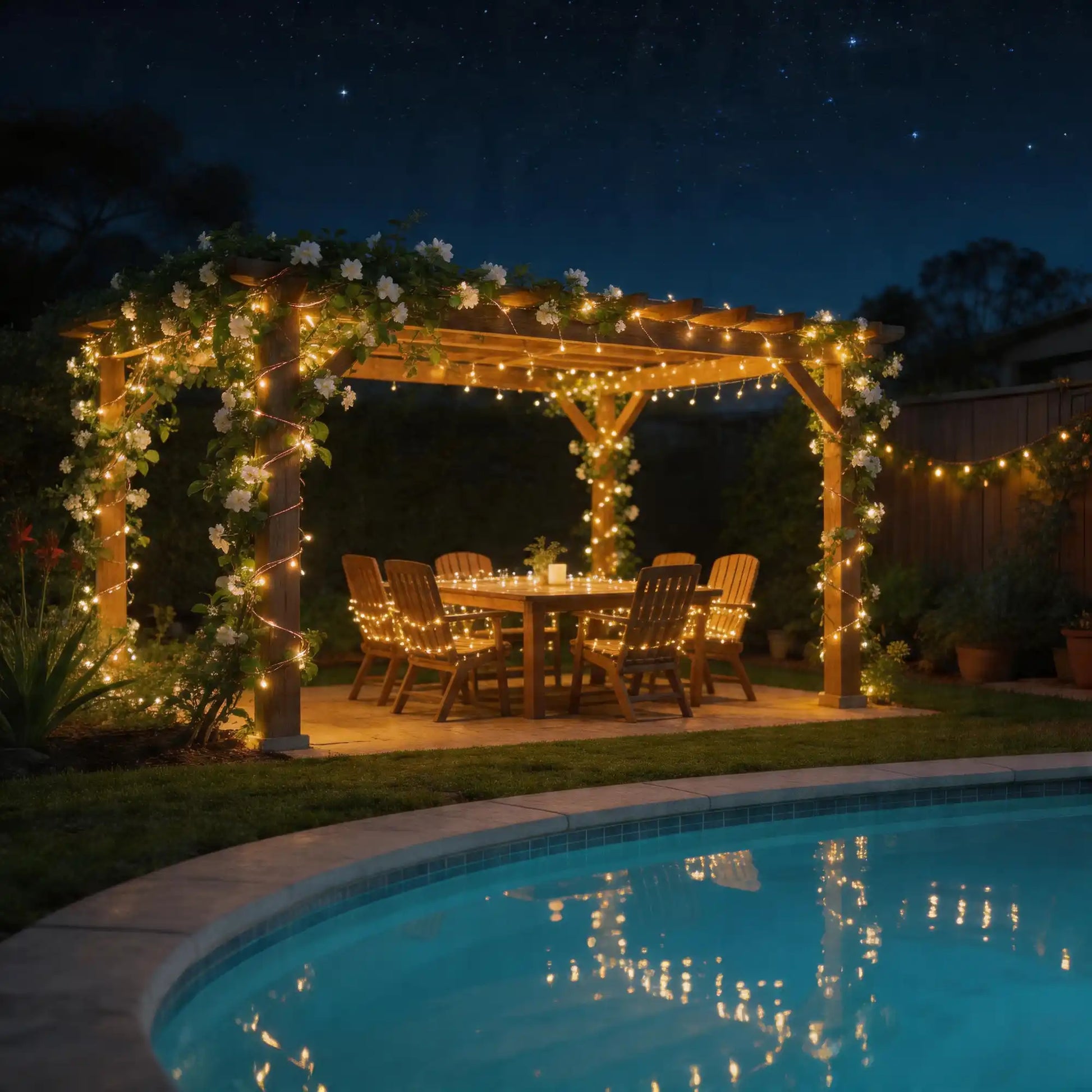 solar copper wire string lights, solar panel detail