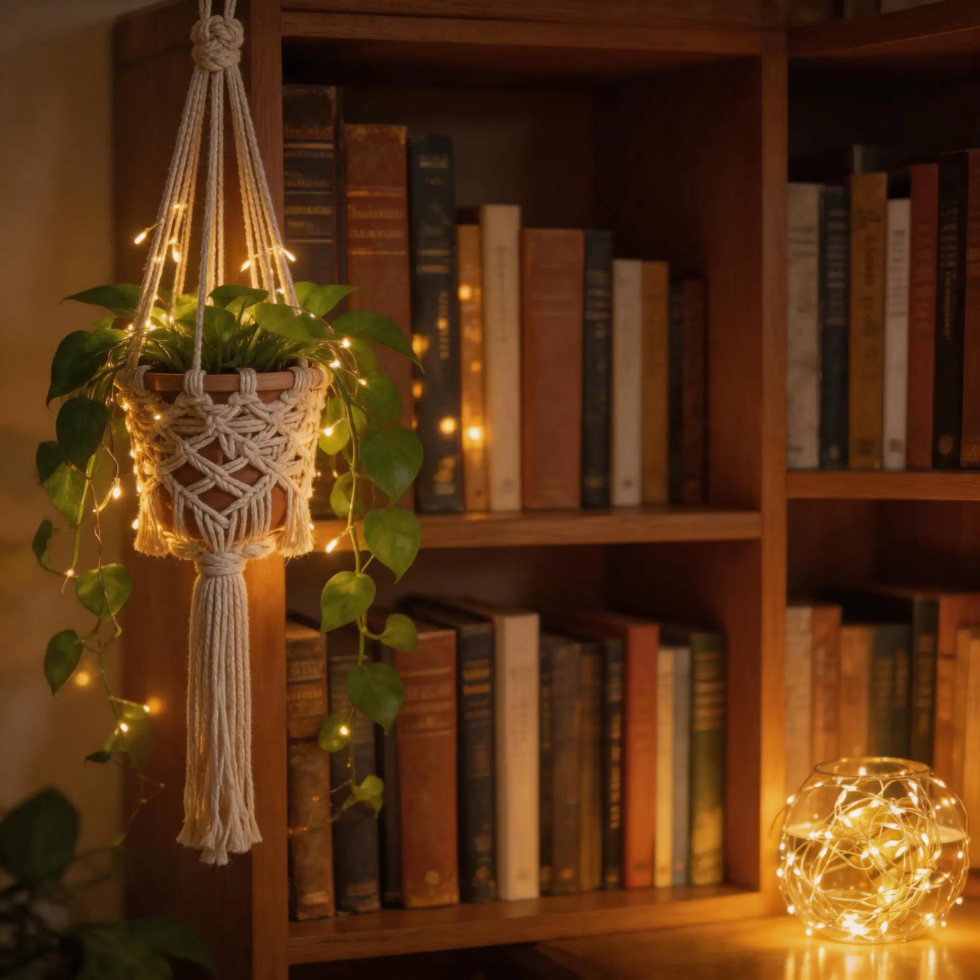 solar copper wire string lights, ambient night lighting