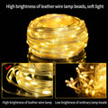 solar garden rope lights, backyard ambiance