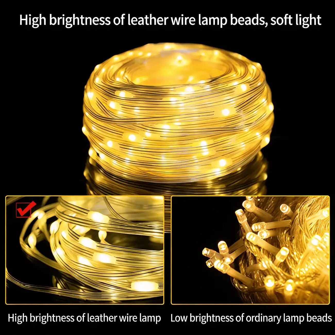 solar garden rope lights, backyard ambiance