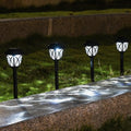 solar landscape lights, lawn stake, vintage lantern