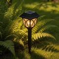 solar landscape lights, poolside decor