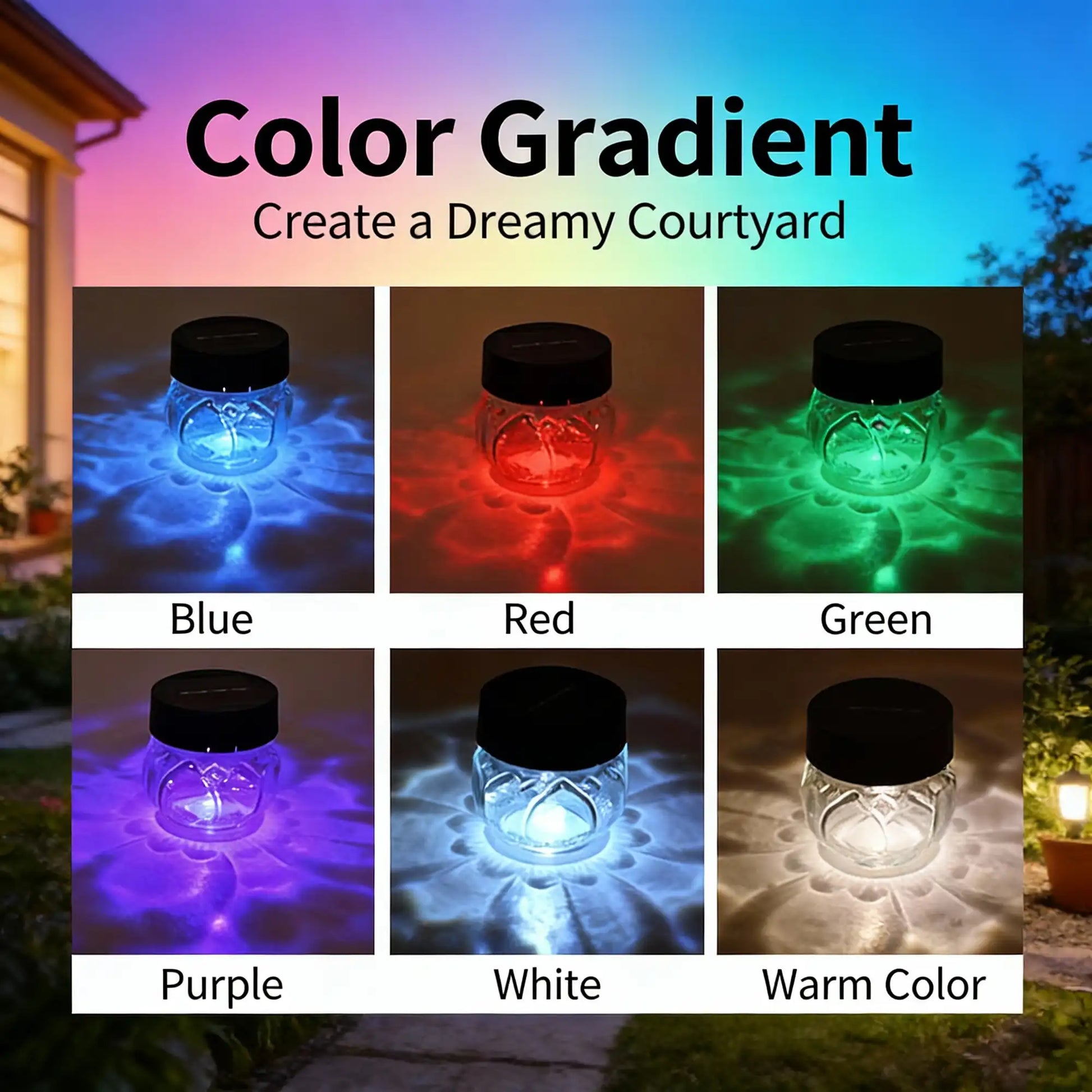 solar lotus light, multi-unit display