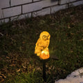 solar owl garden lamps, decorative, warm light