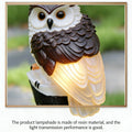 solar owl garden lamps, stone pathway lighting