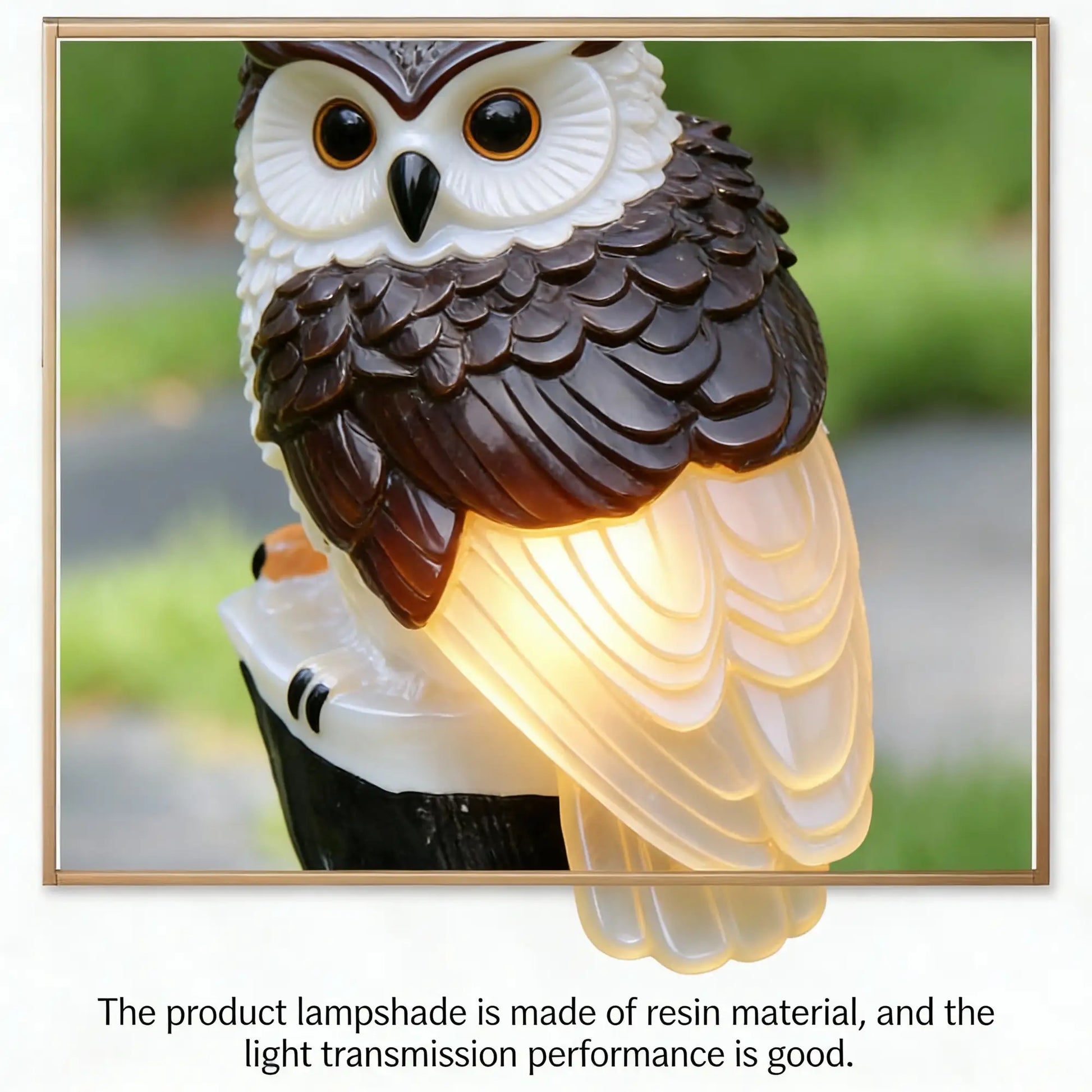 solar owl garden lamps, stone pathway lighting