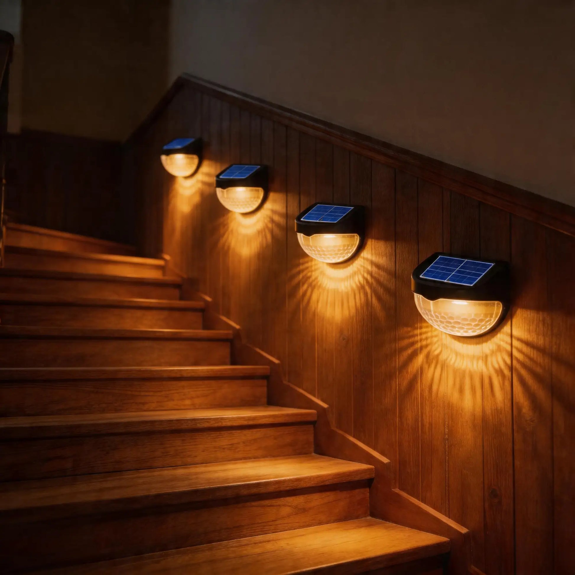 solar semi-circular outdoor lights, stone pathway lighting
