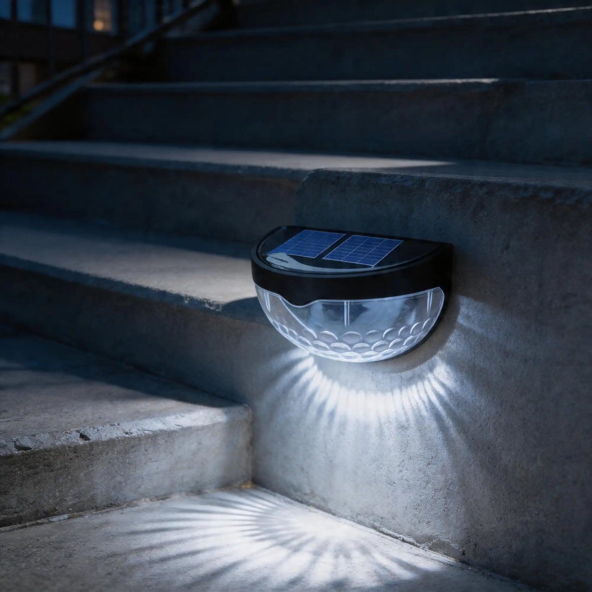 solar semi-circular outdoor lights, ambient night lighting