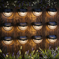 solar semi-circular outdoor lights, front-yard entrance