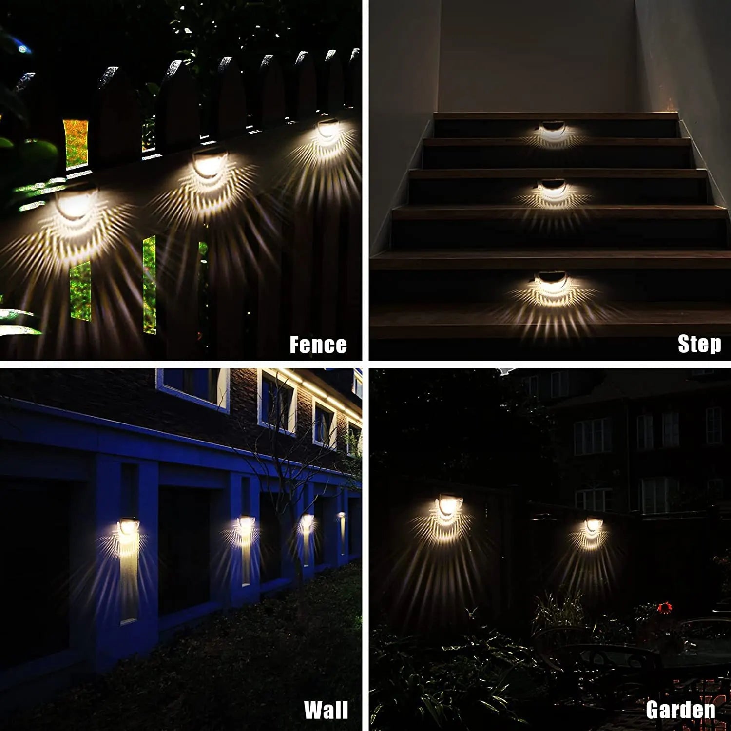 solar semi-circular outdoor lights, Australian backyard