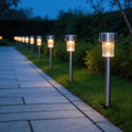 solar LED stick lights, backyard ambiance