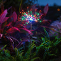 solar firework lights, multi-unit display