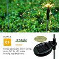 solar firework lights, white picket fence