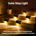 solar step lights, stair, deck, wireless install