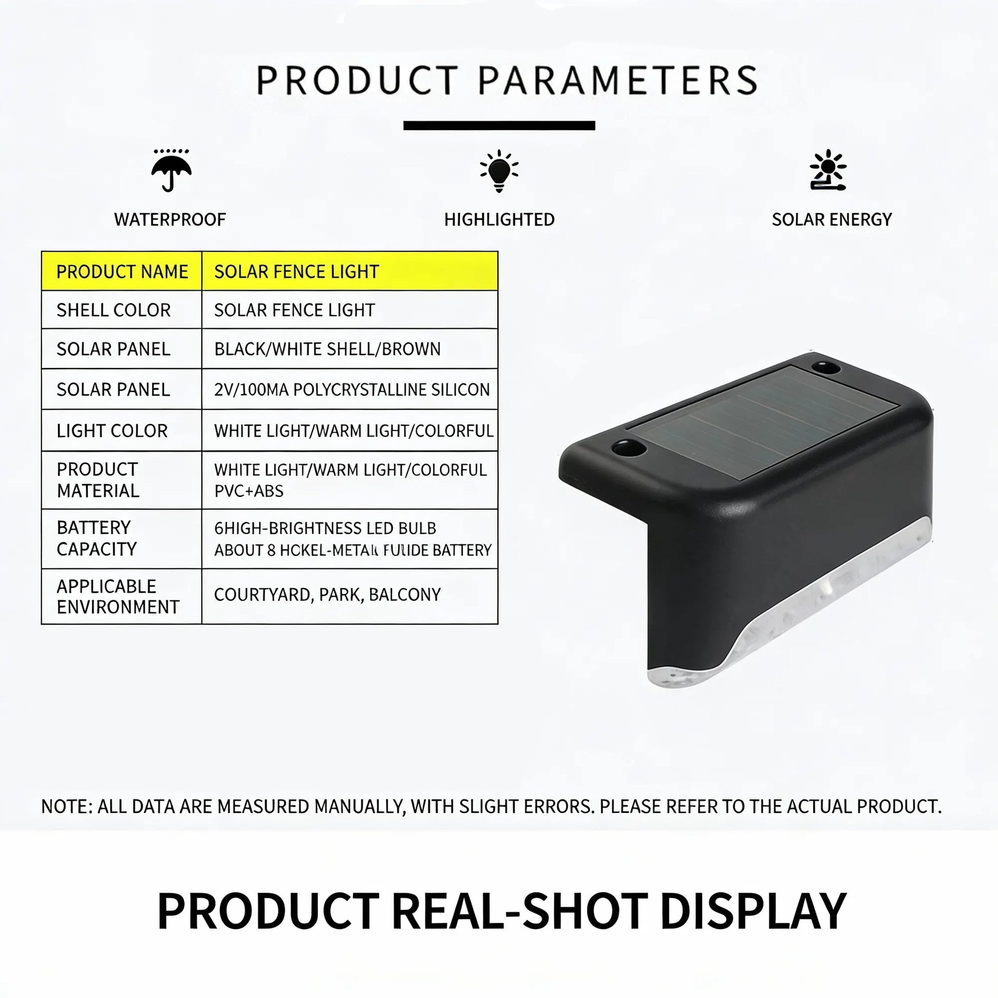 solar step lights, multi-unit display