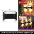solar wash wall lamps, poolside decor
